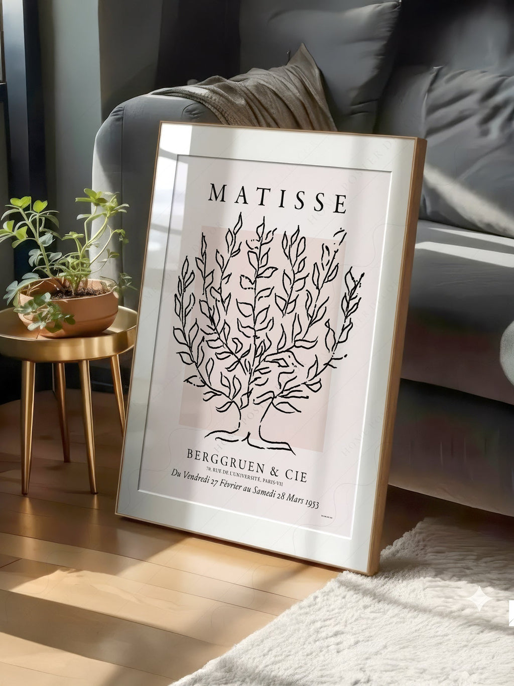 Henri Matisse Le Platane Exhibition Poster – Minimalist Botanical Art