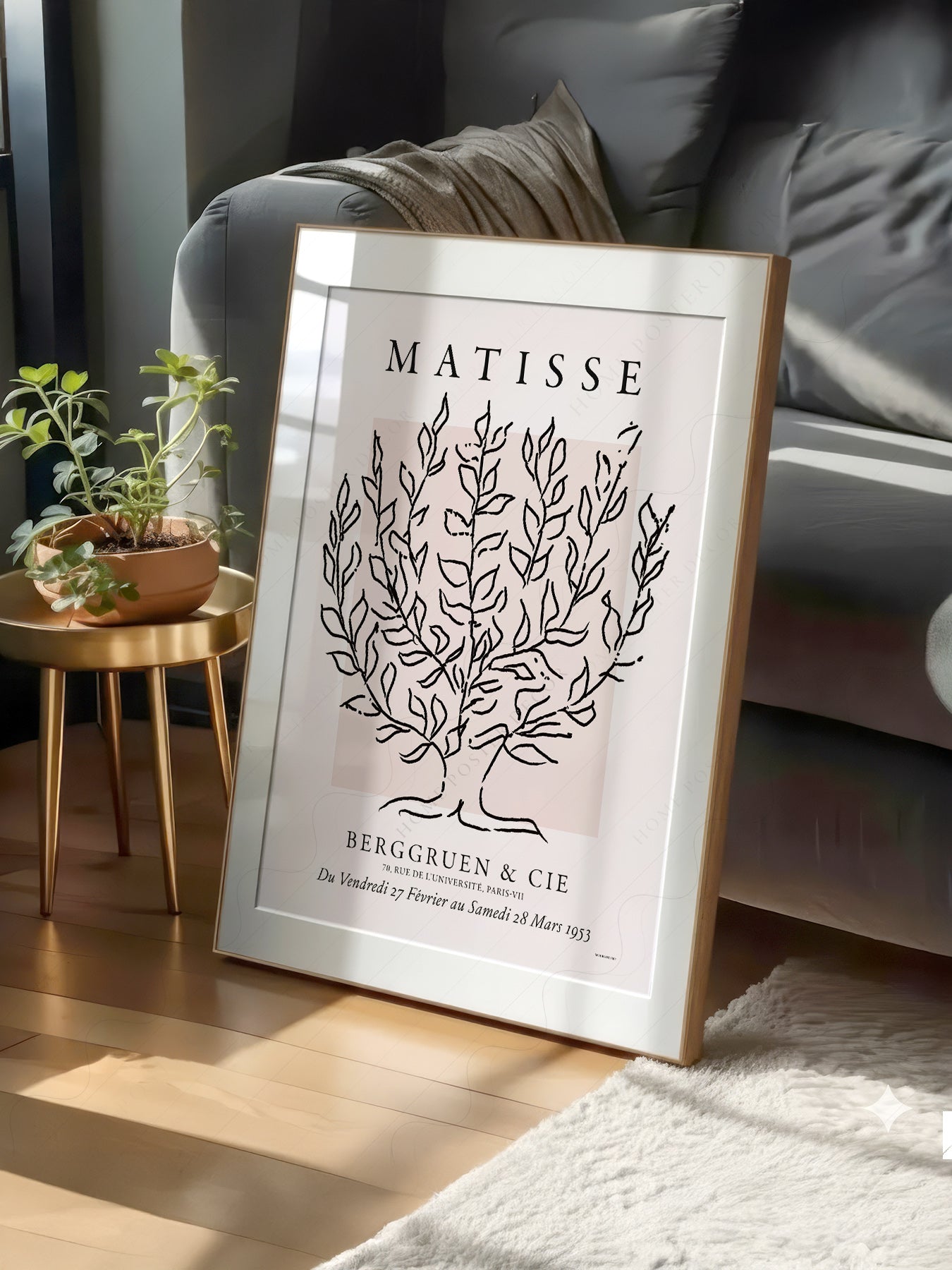 Henri Matisse Le Platane Exhibition Poster – Minimalist Botanical Art