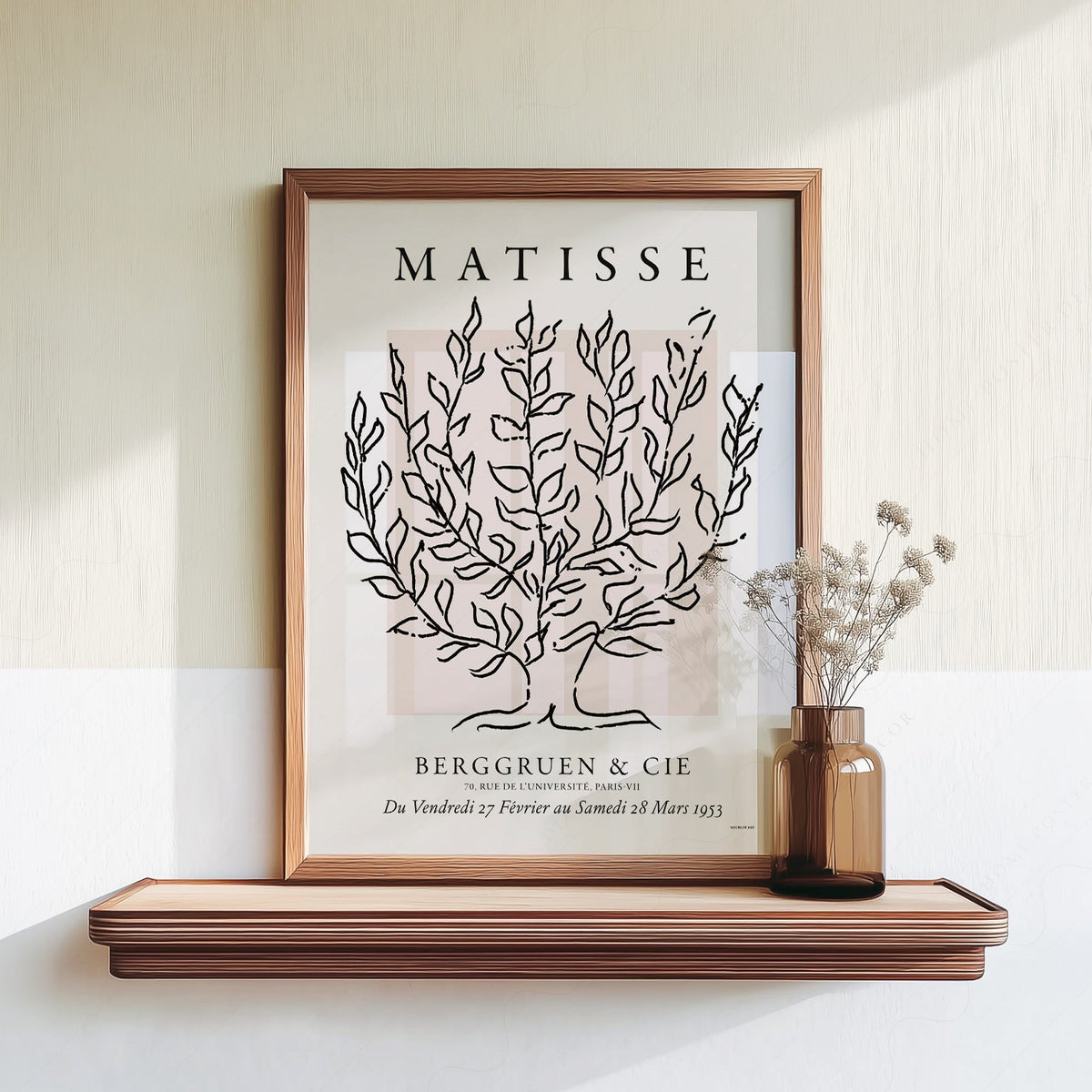 Henri Matisse Le Platane Exhibition Poster – Minimalist Botanical Art