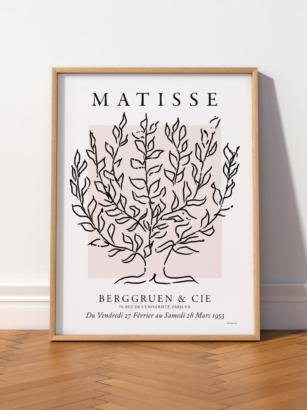 Henri Matisse Le Platane Exhibition Poster – Minimalist Botanical Art