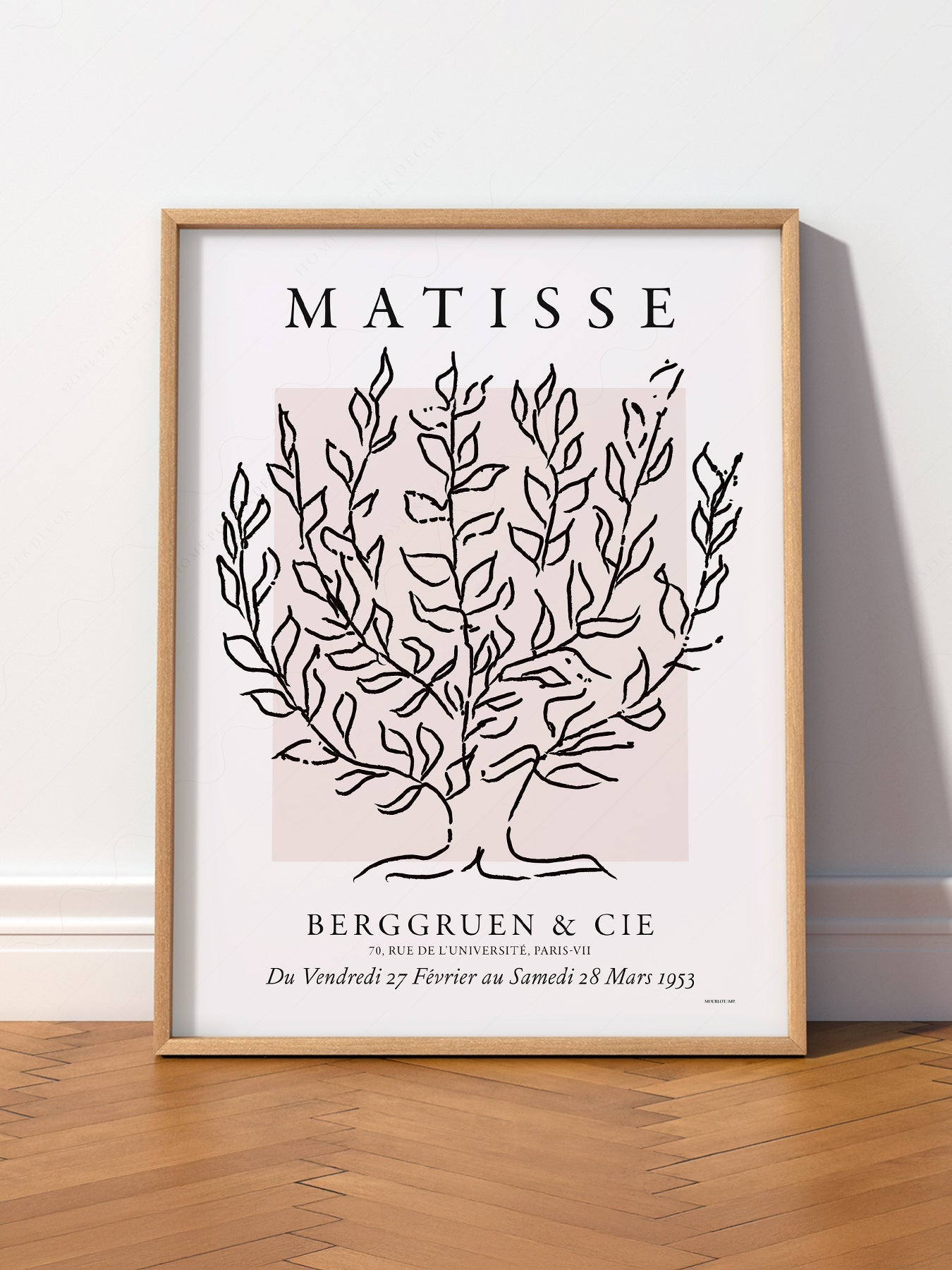 Henri Matisse Le Platane Exhibition Poster – Minimalist Botanical Art