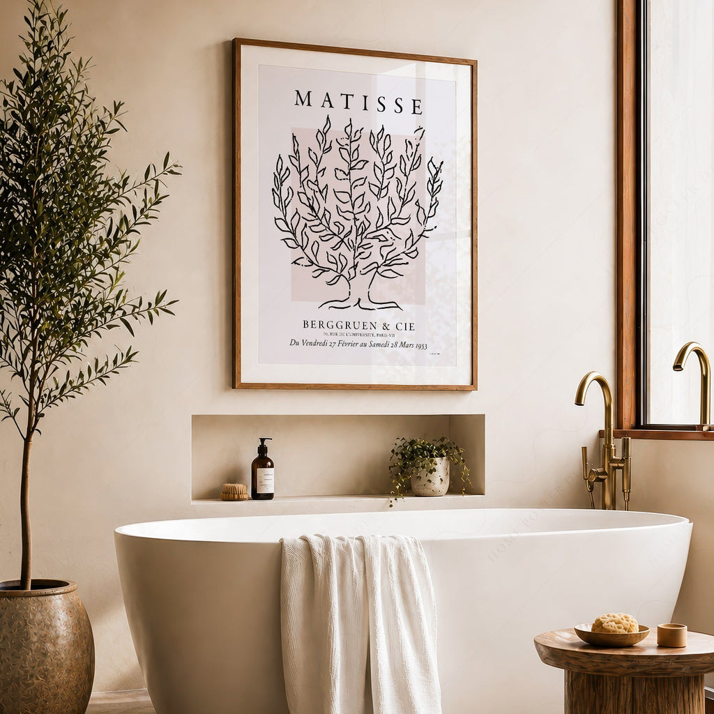 Henri Matisse Le Platane Exhibition Poster – Minimalist Botanical Art