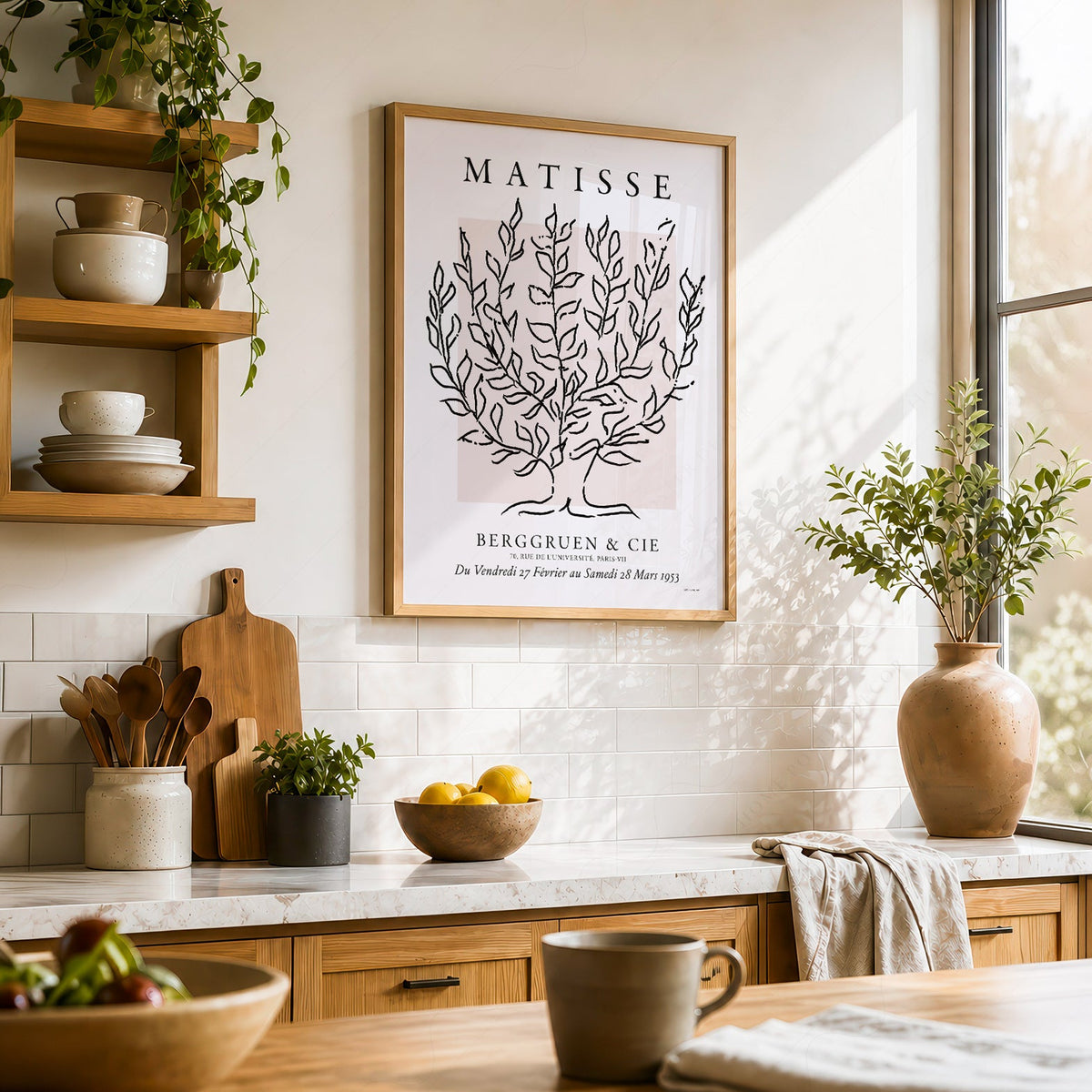 Henri Matisse Le Platane Exhibition Poster – Minimalist Botanical Art