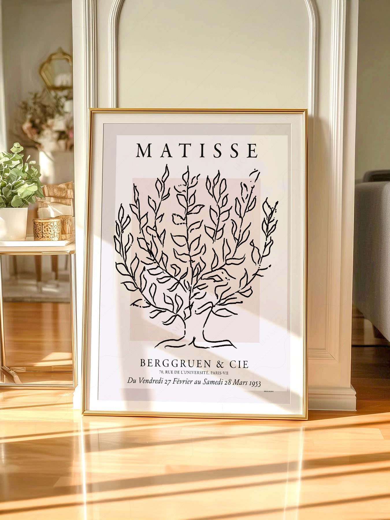 Henri Matisse Le Platane Exhibition Poster – Minimalist Botanical Art