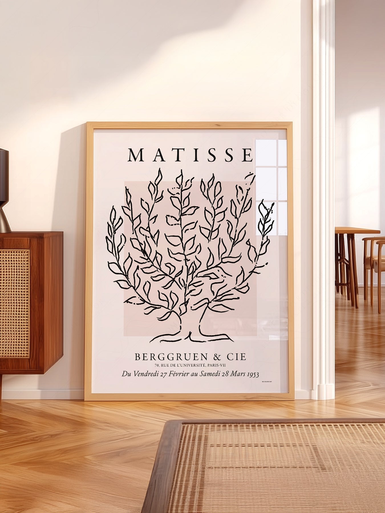 Henri Matisse Le Platane Exhibition Poster – Minimalist Botanical Art