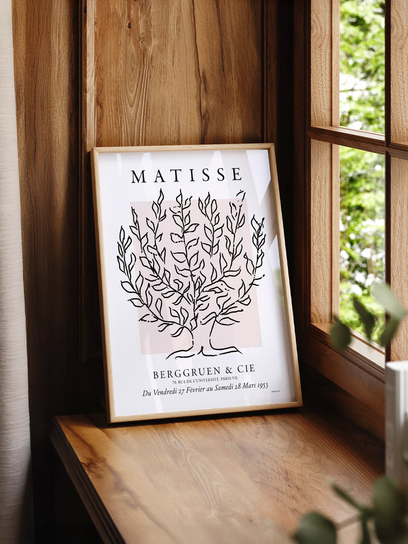 Henri Matisse Le Platane Exhibition Poster – Minimalist Botanical Art