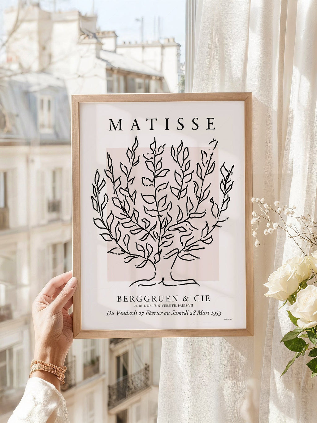 Henri Matisse Le Platane Exhibition Poster – Minimalist Botanical Art