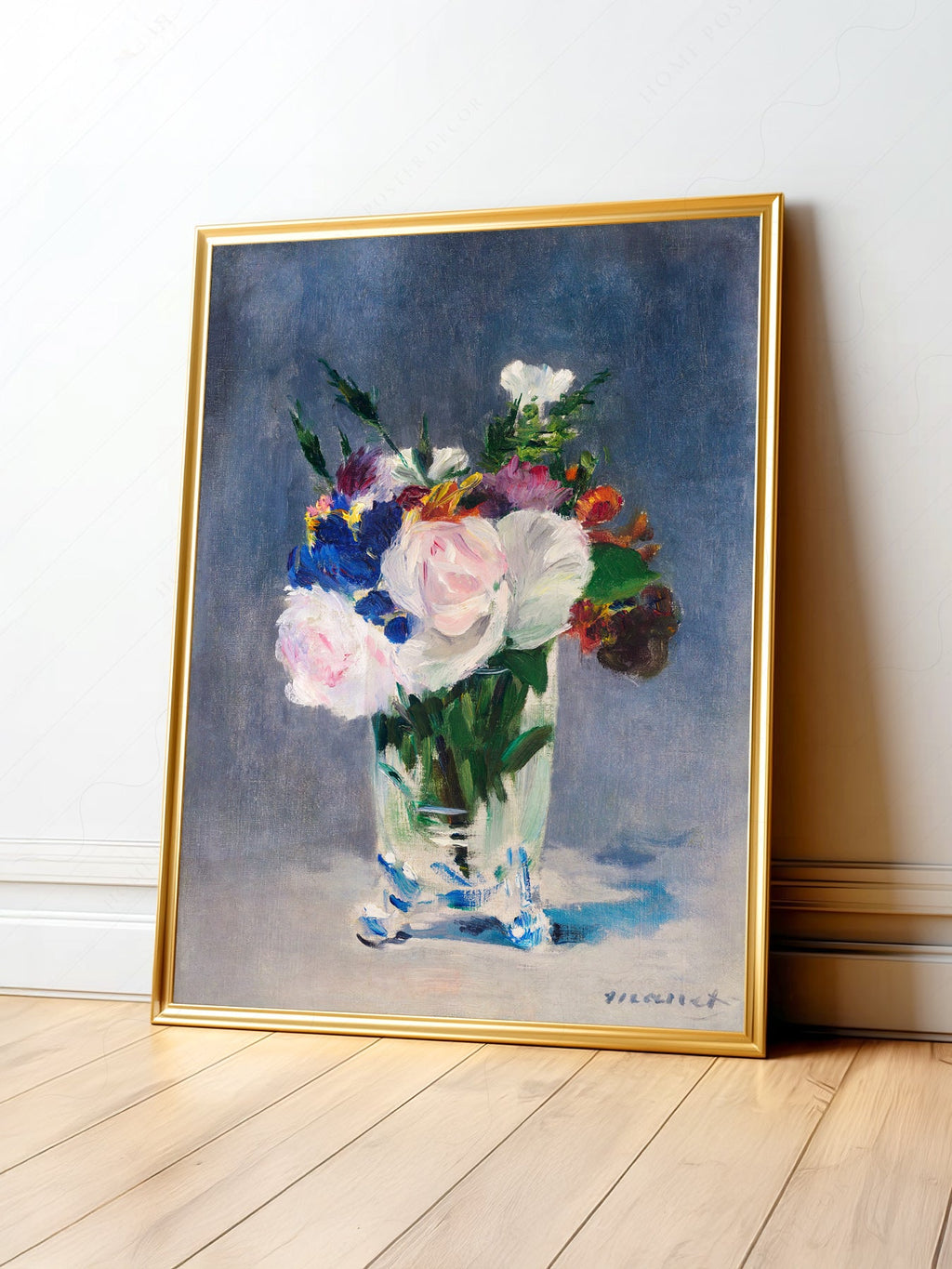 Édouard Manet Flowers in a Crystal Vase Print – Impressionist Wall Art
