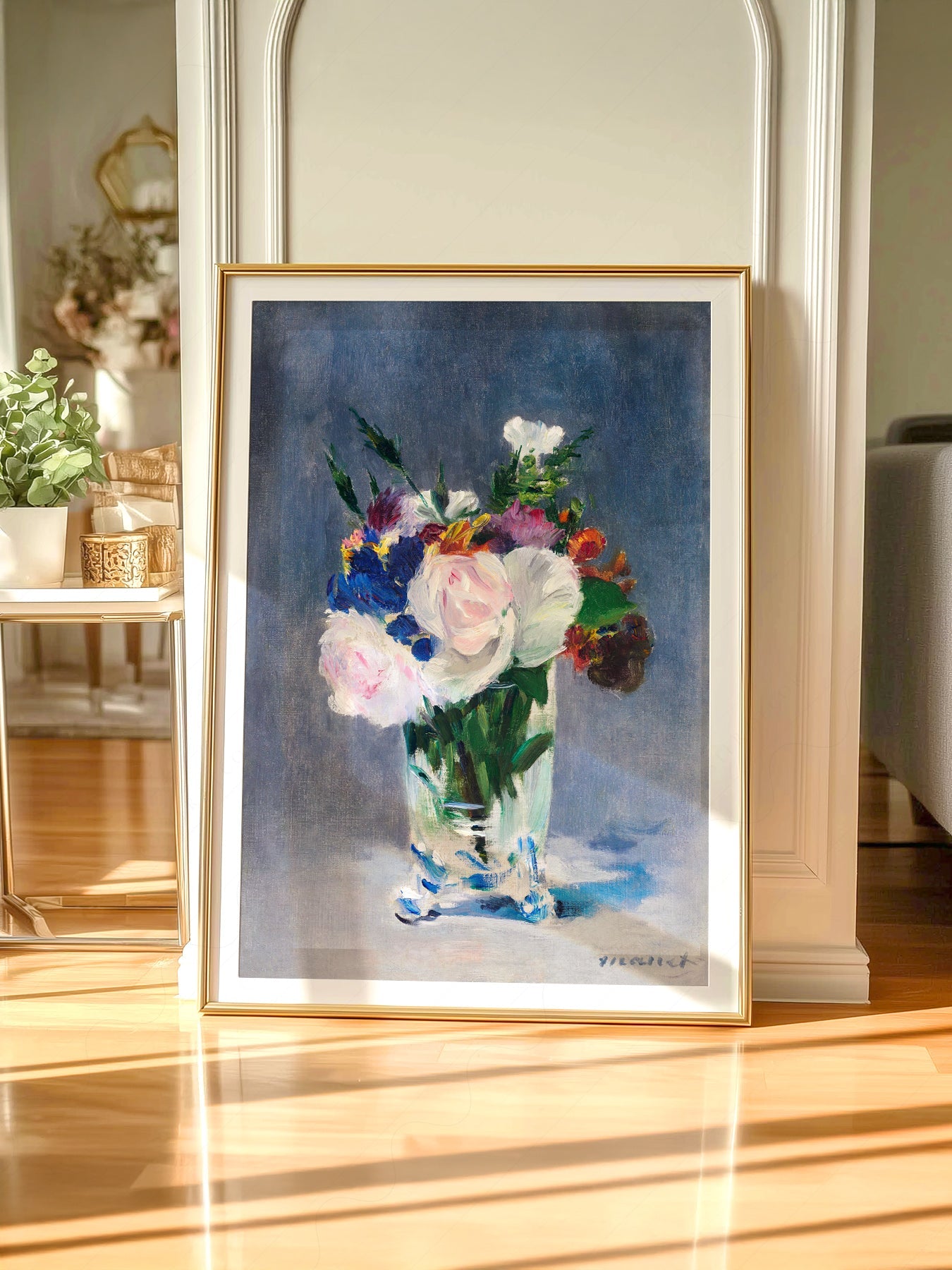 Édouard Manet Flowers in a Crystal Vase Print – Impressionist Wall Art