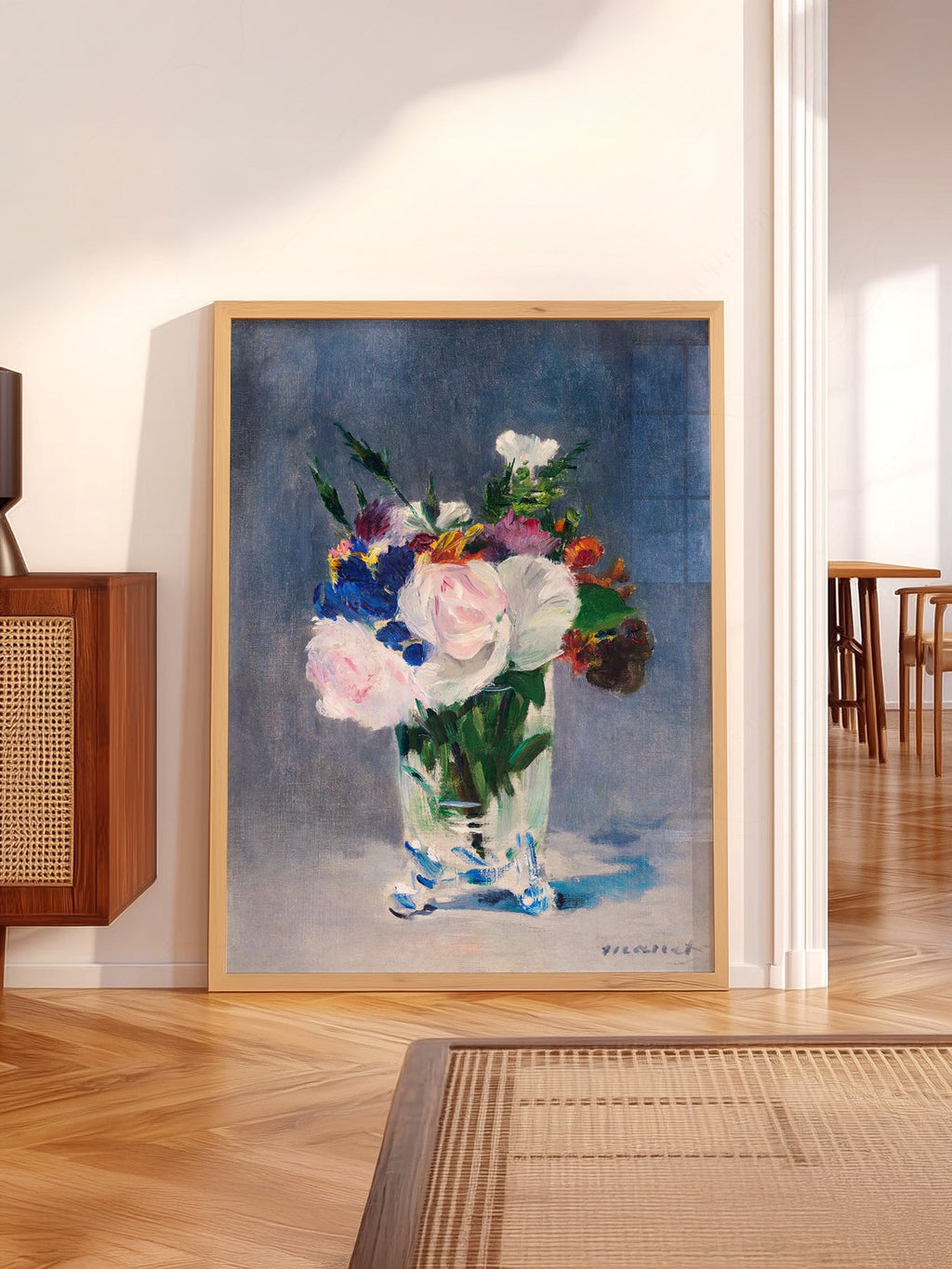 Édouard Manet Flowers in a Crystal Vase Print – Impressionist Wall Art