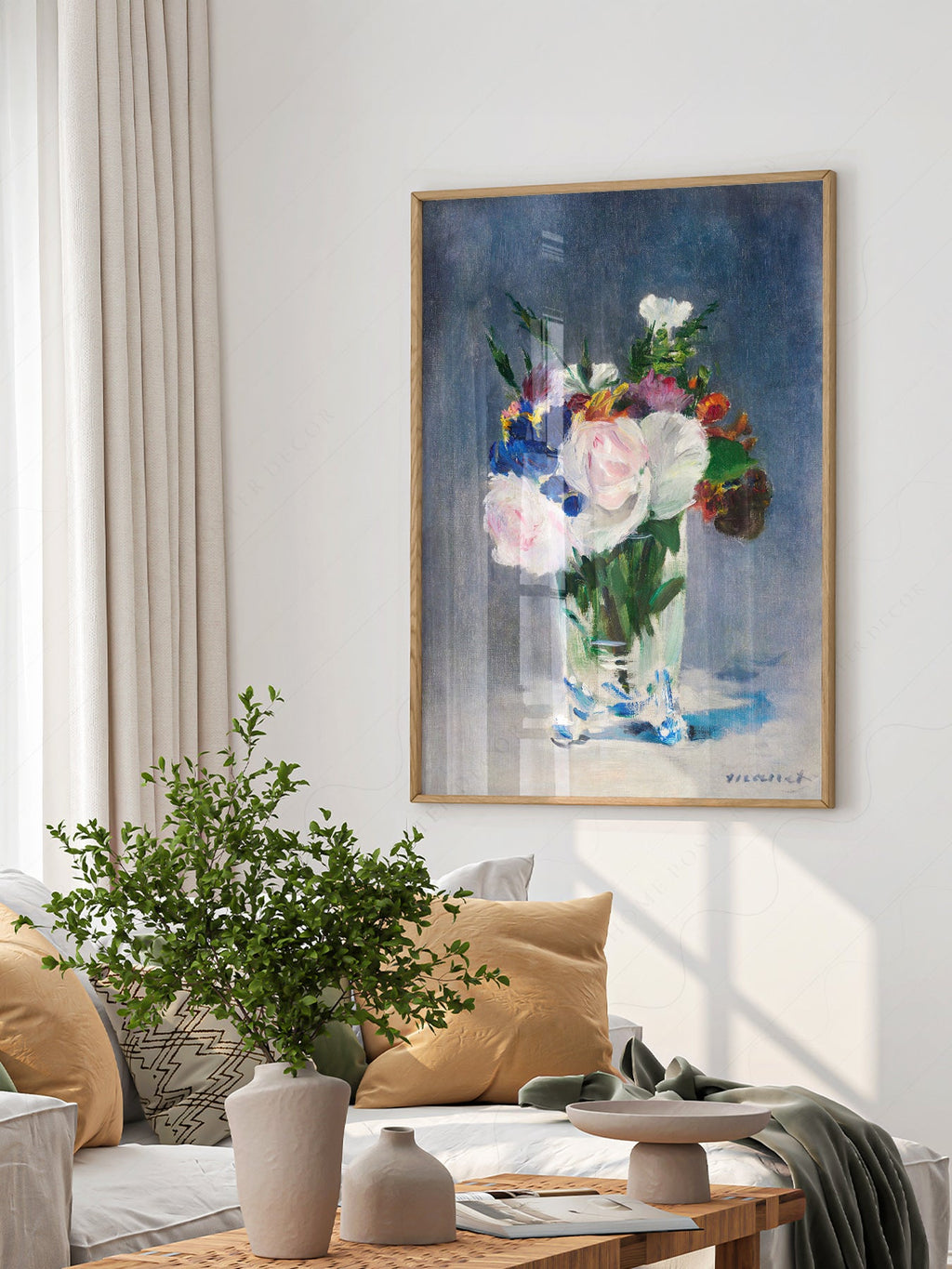 Édouard Manet Flowers in a Crystal Vase Print – Impressionist Wall Art