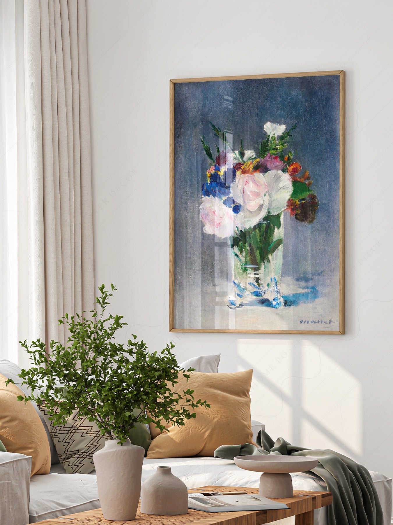 Édouard Manet Flowers in a Crystal Vase Print – Impressionist Wall Art