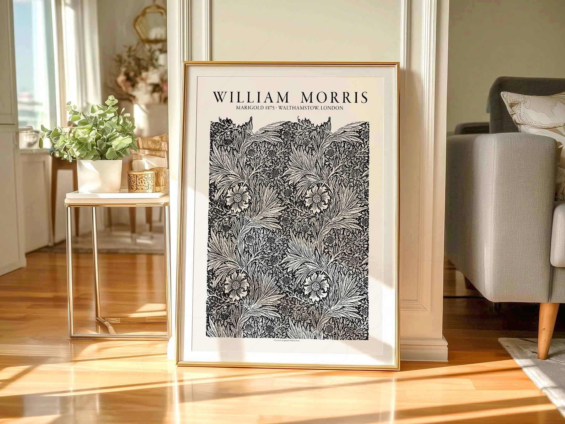 William Morris Marigold 1875 Art Print – Arts and Crafts Wall Decor