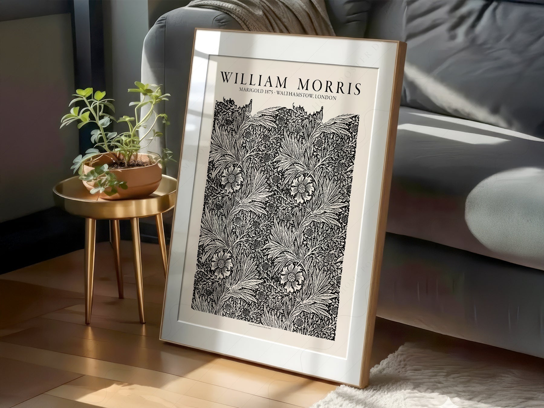 William Morris Marigold 1875 Art Print – Arts and Crafts Wall Decor