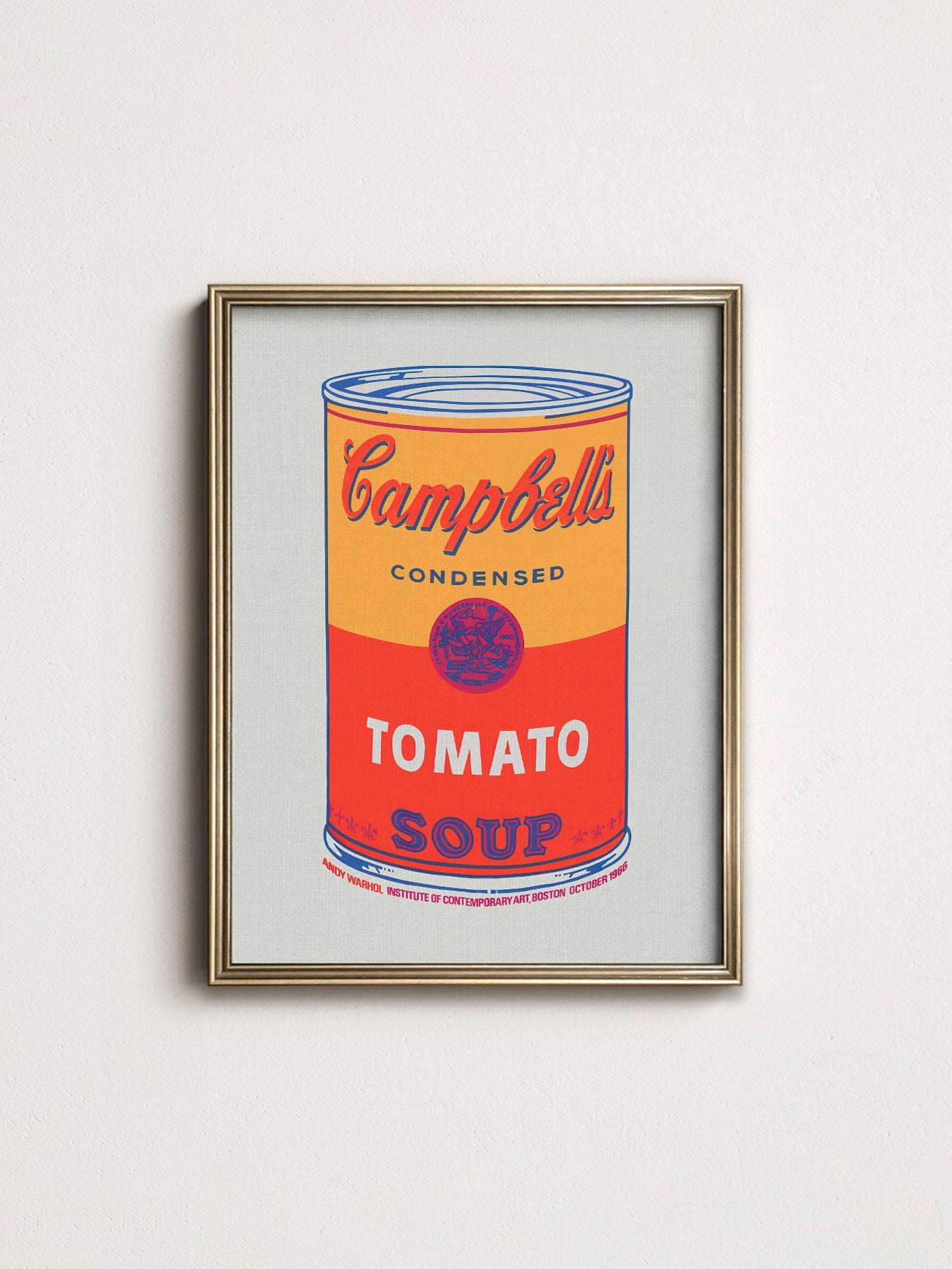 Andy Warhol Campbell's Soup Tomato Print – Pop Art Wall Poster