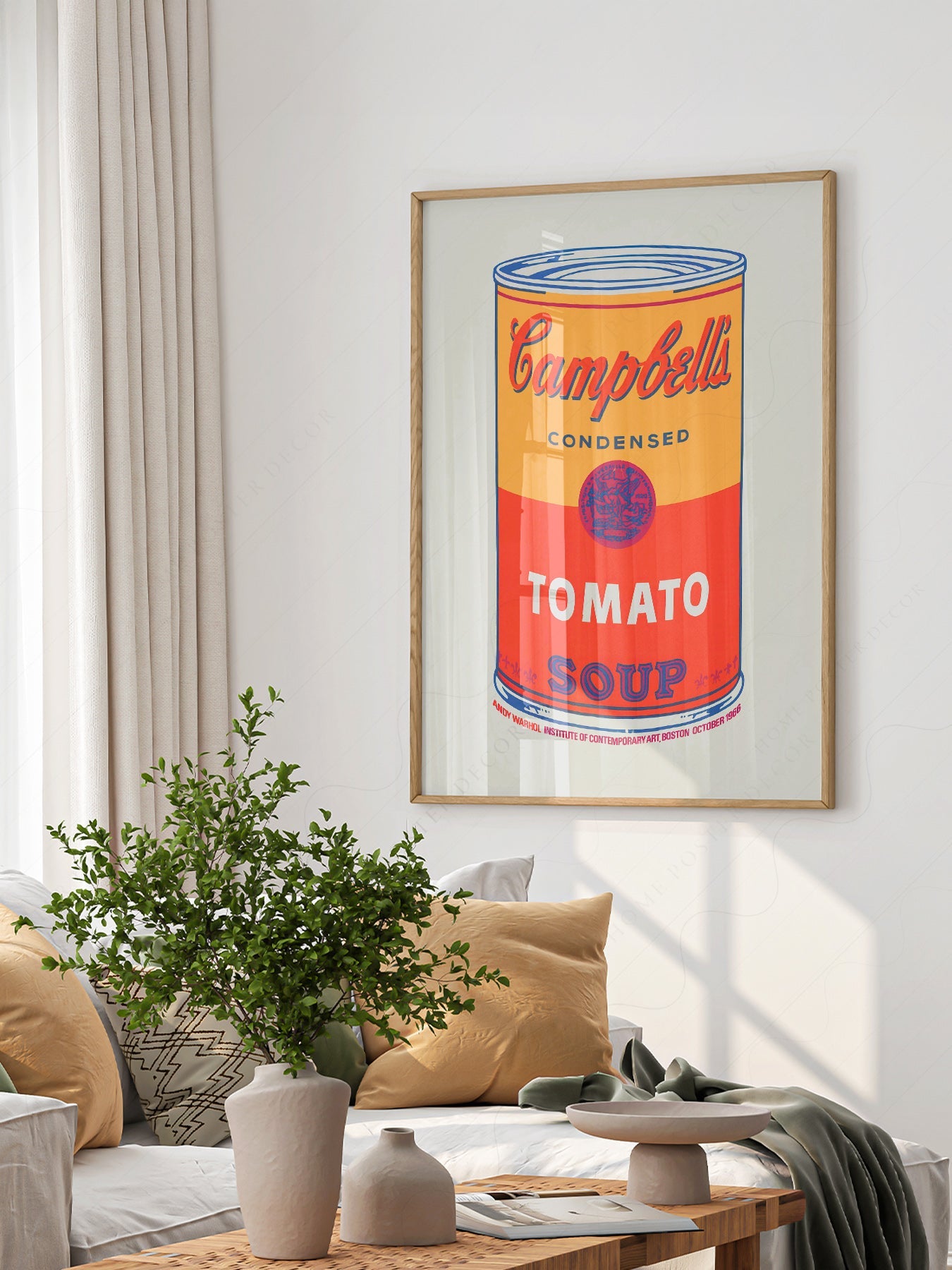 Andy Warhol Campbell's Soup Tomato Print – Pop Art Wall Poster