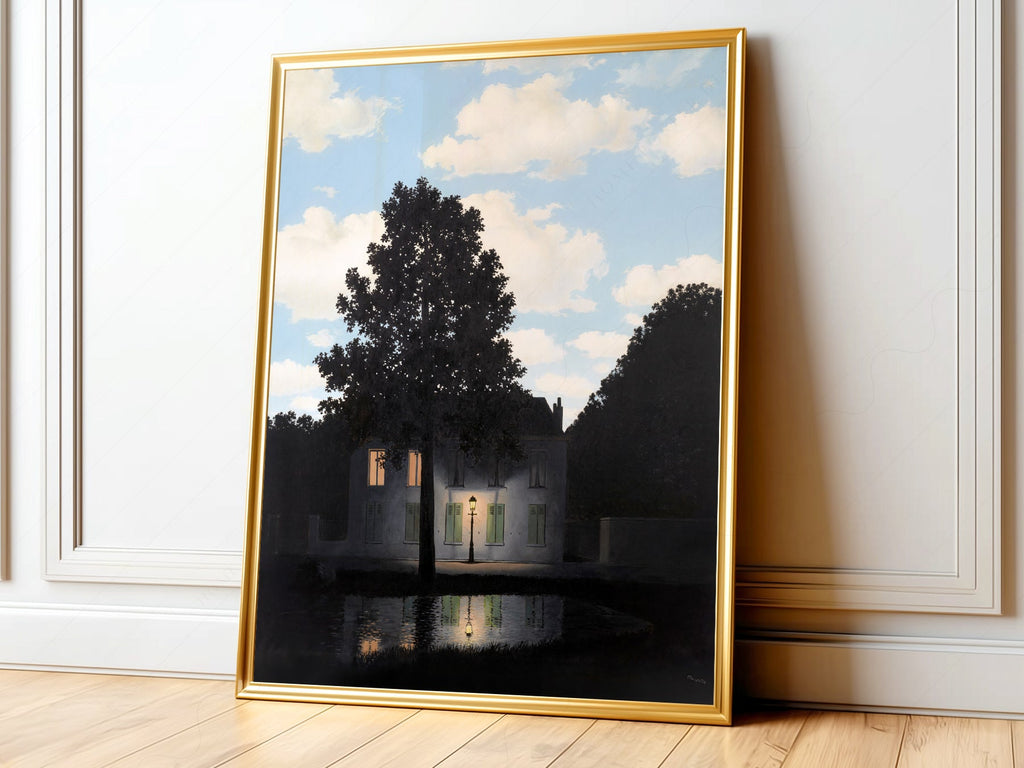 René Magritte Empire of Light Art Print – Surrealist Wall Art Poster