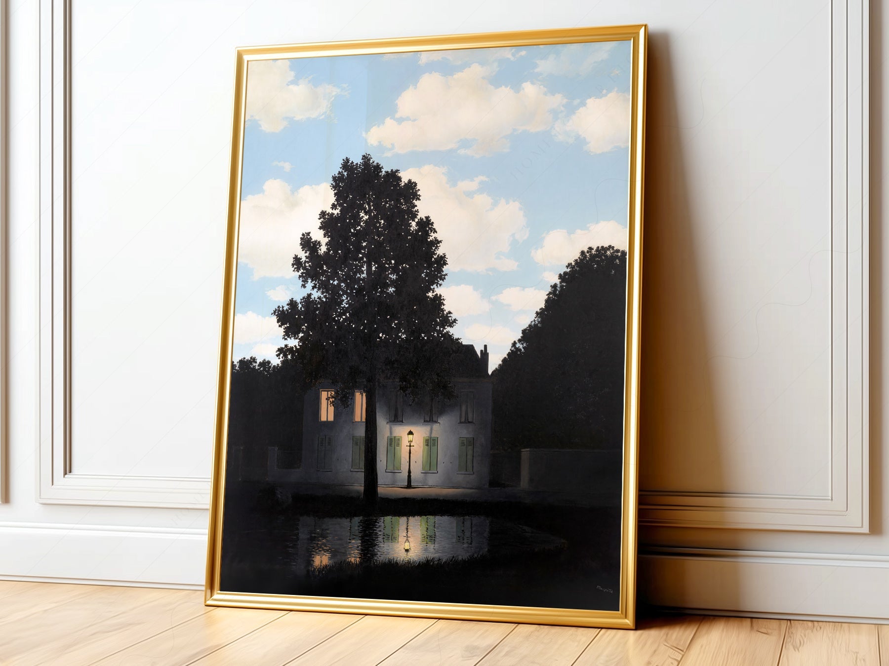 René Magritte Empire of Light Art Print – Surrealist Wall Art Poster