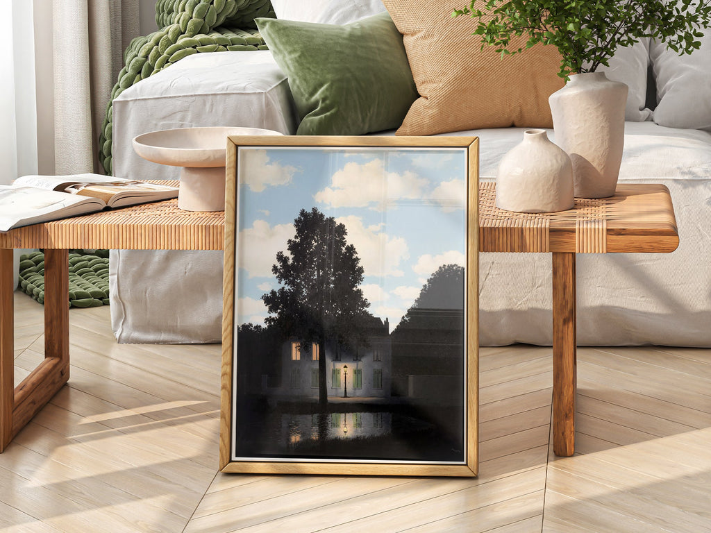 René Magritte Empire of Light Art Print – Surrealist Wall Art Poster