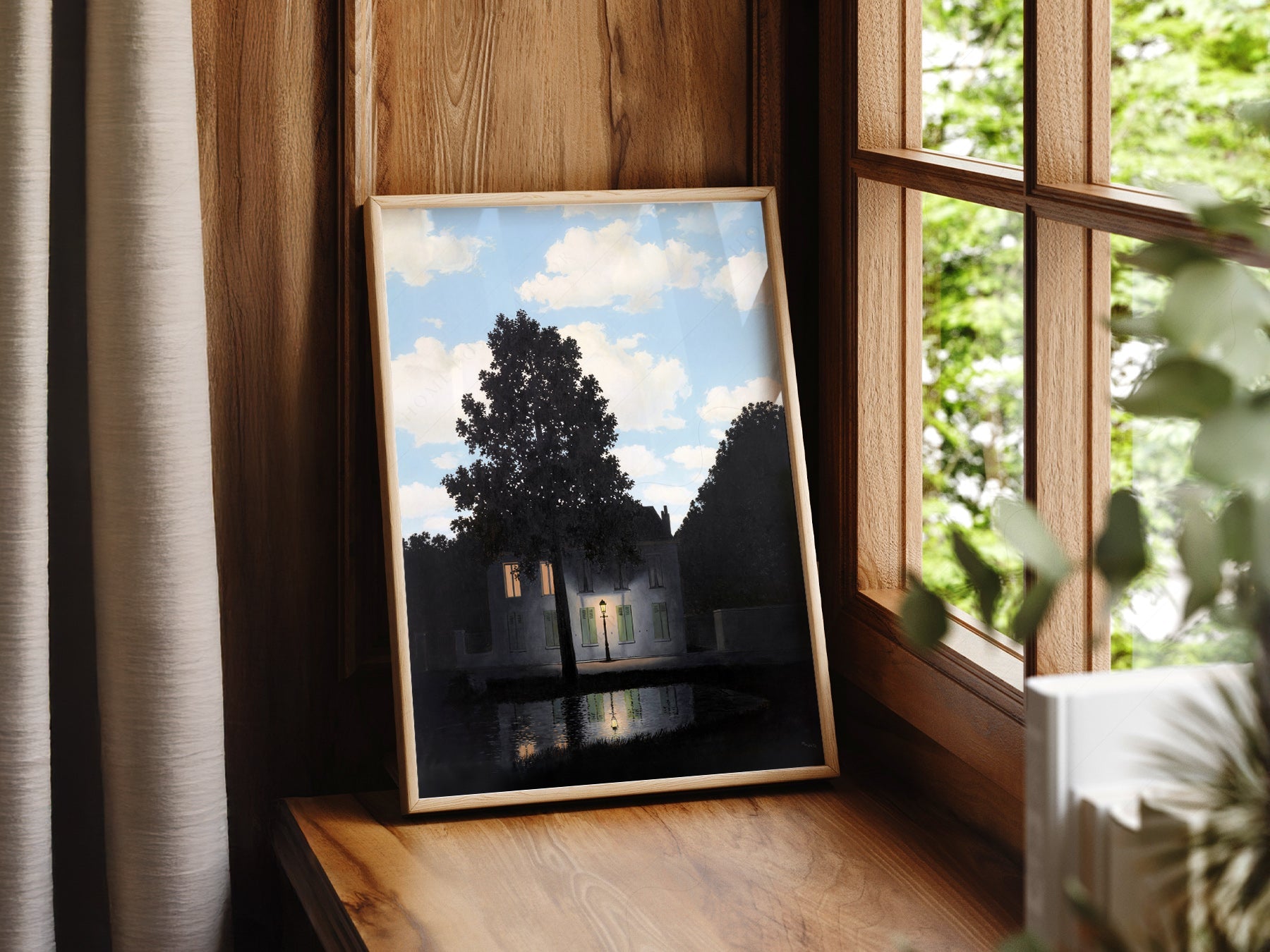 René Magritte Empire of Light Art Print – Surrealist Wall Art Poster
