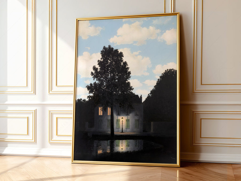 René Magritte Empire of Light Art Print – Surrealist Wall Art Poster