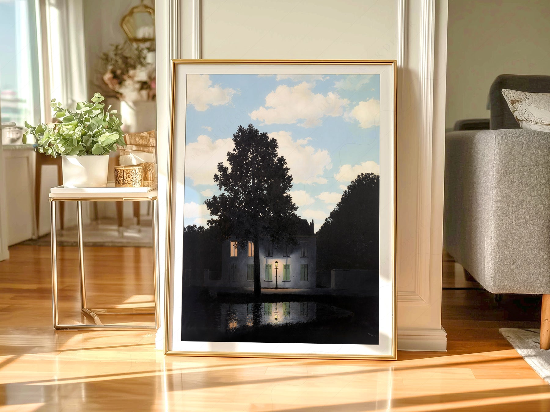 René Magritte Empire of Light Art Print – Surrealist Wall Art Poster