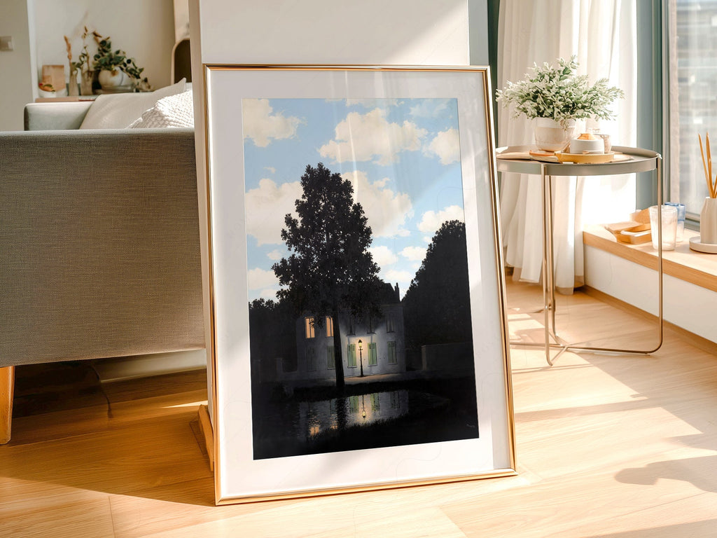 René Magritte Empire of Light Art Print – Surrealist Wall Art Poster