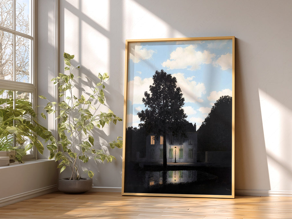 René Magritte Empire of Light Art Print – Surrealist Wall Art Poster