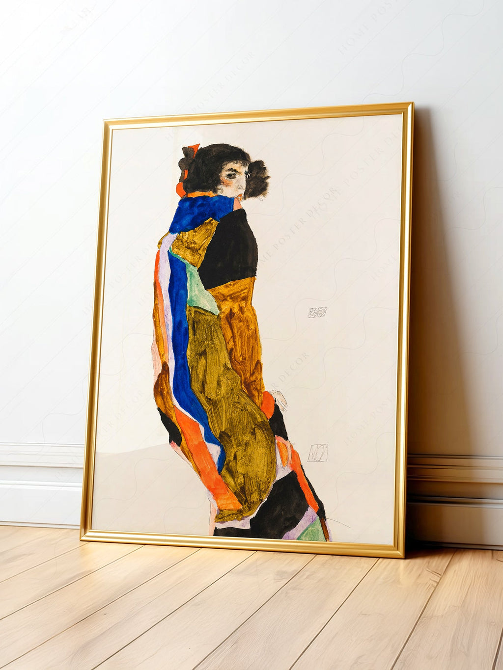Egon Schiele Moa Art Print – Expressionist Figure Wall Art Poster