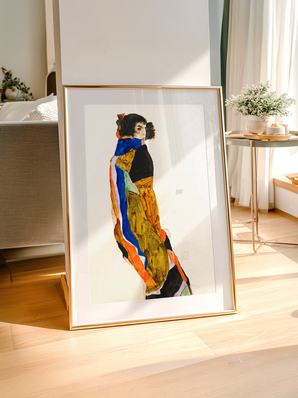 Egon Schiele Moa Art Print – Expressionist Figure Wall Art Poster