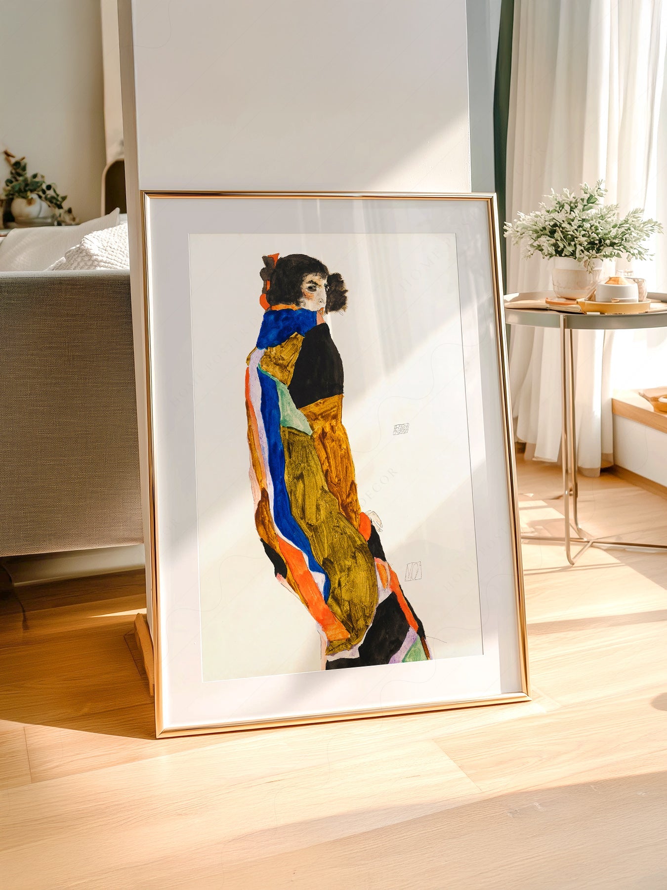 Egon Schiele Moa Art Print – Expressionist Figure Wall Art Poster
