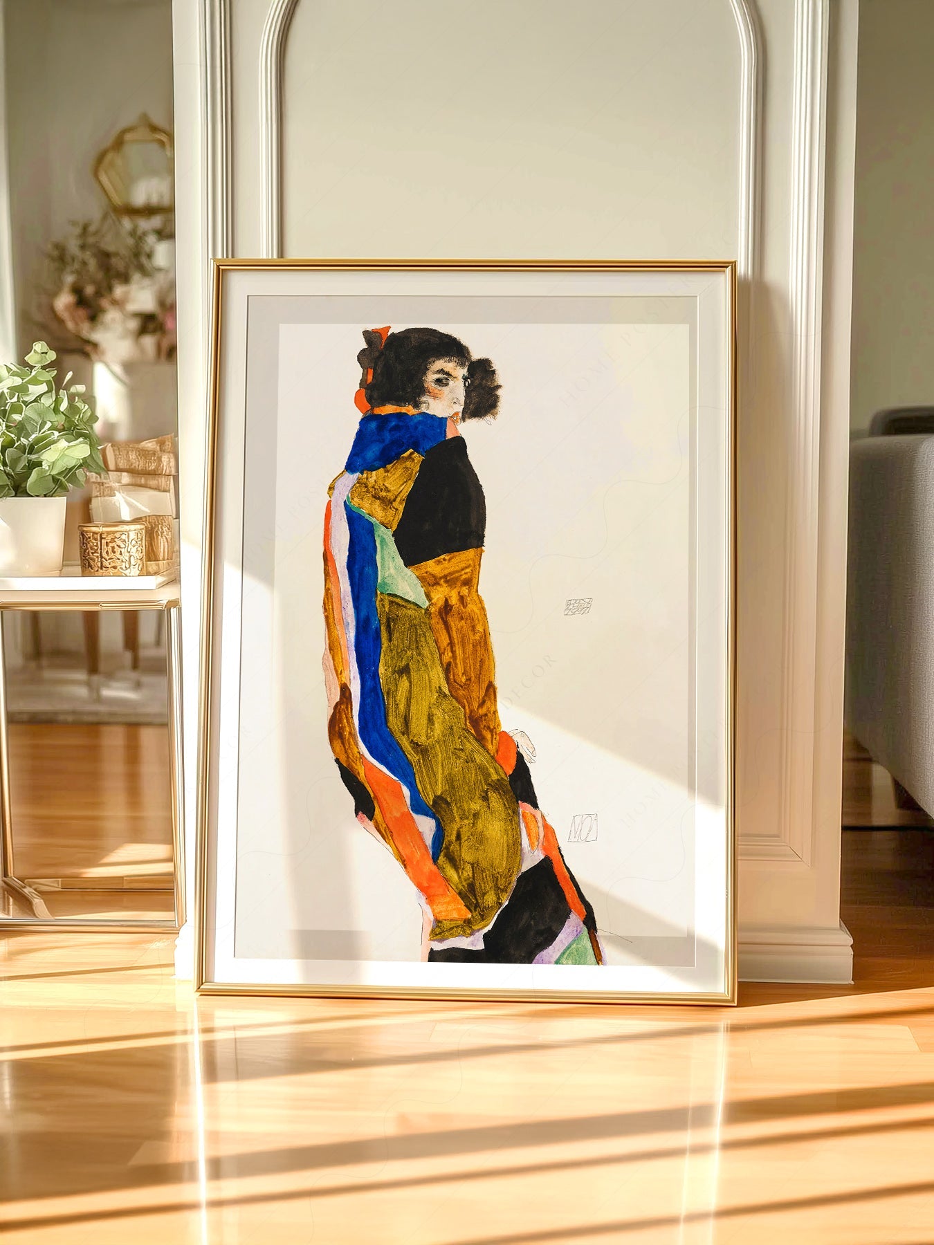 Egon Schiele Moa Art Print – Expressionist Figure Wall Art Poster