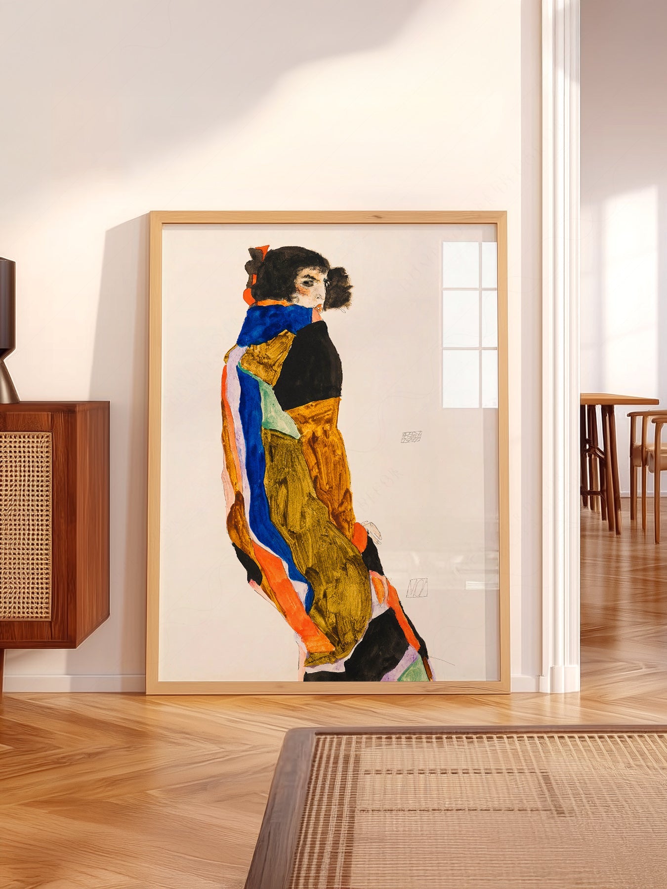 Egon Schiele Moa Art Print – Expressionist Figure Wall Art Poster