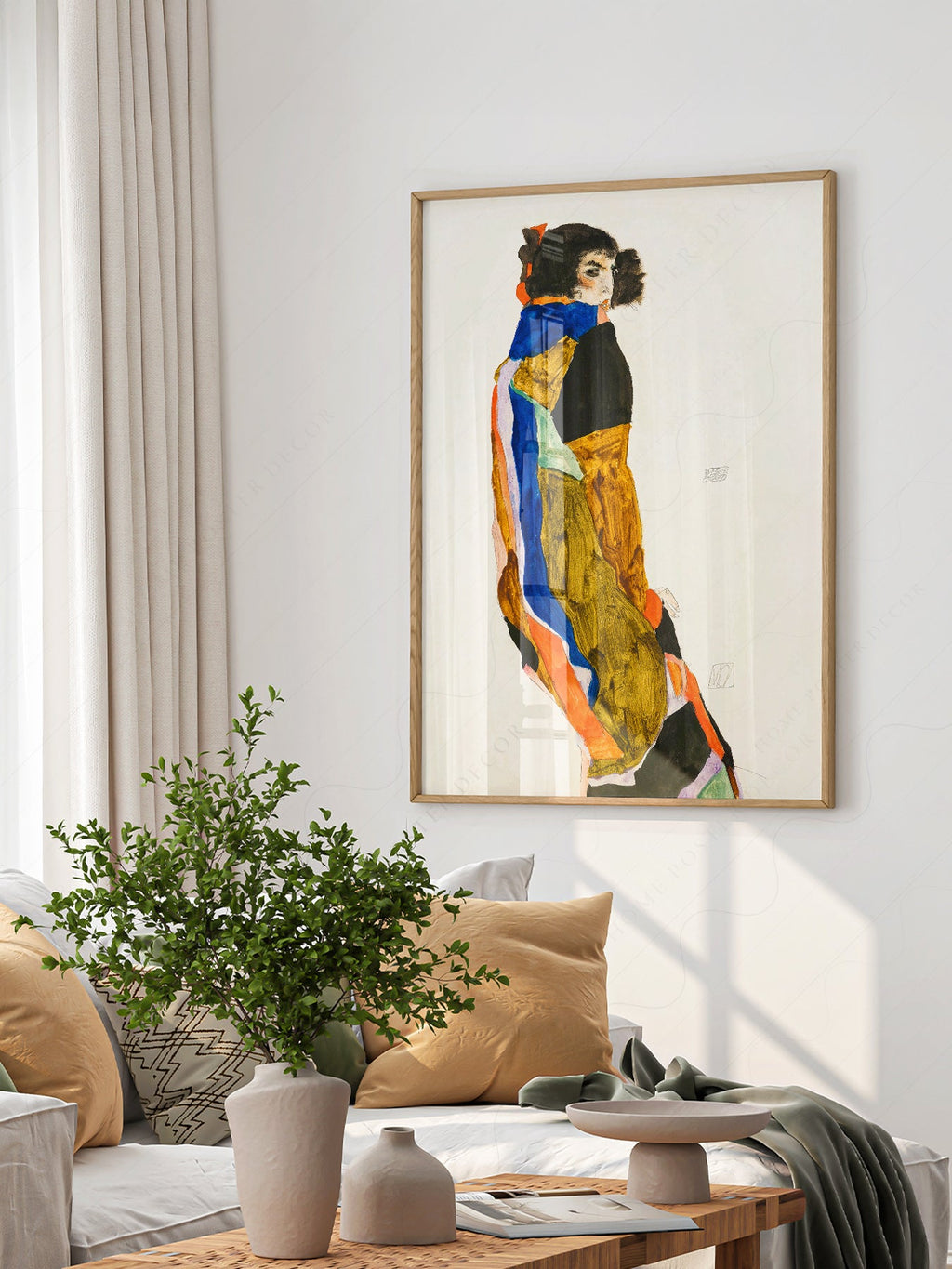 Egon Schiele Moa Art Print – Expressionist Figure Wall Art Poster