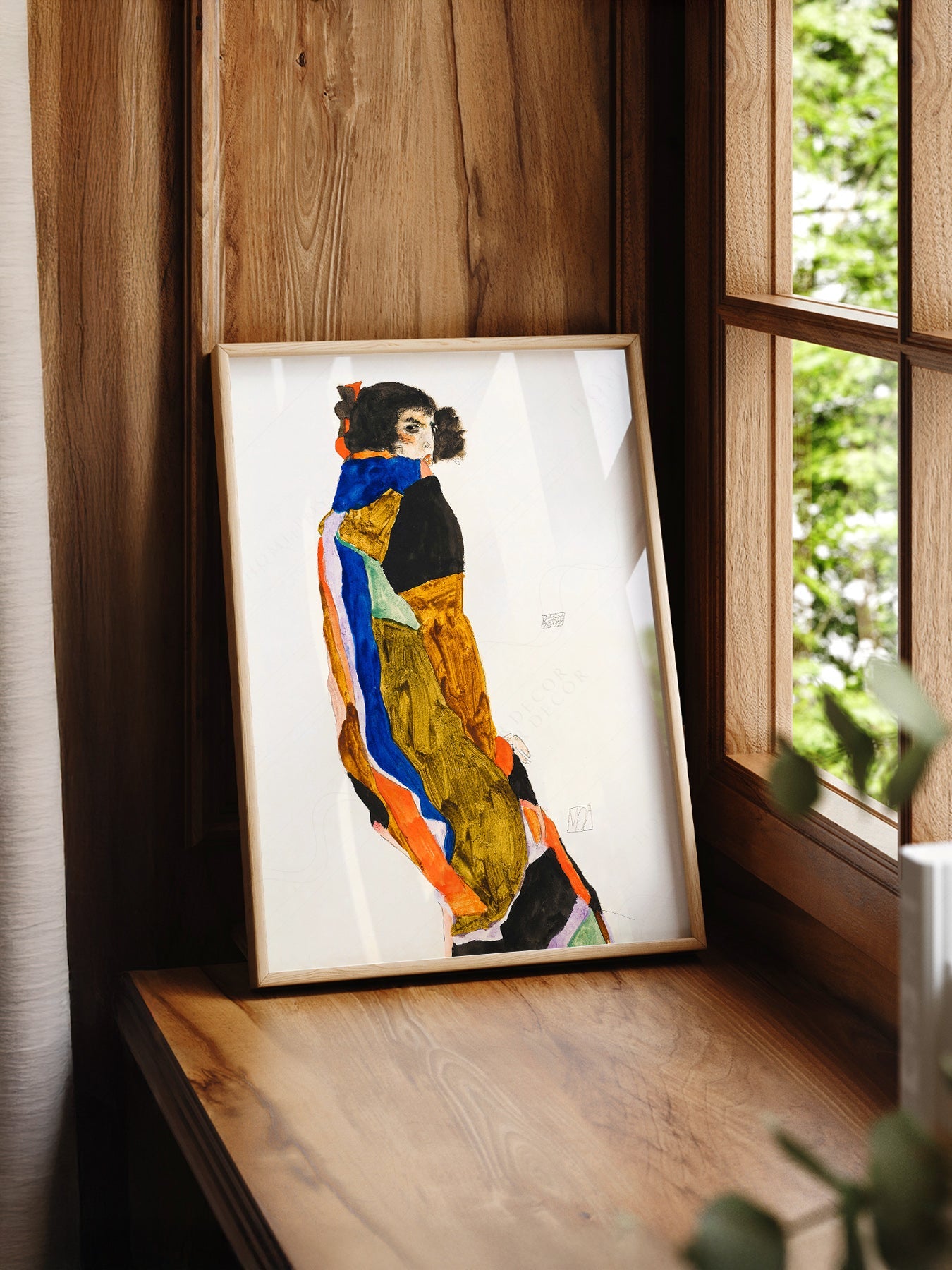 Egon Schiele Moa Art Print – Expressionist Figure Wall Art Poster