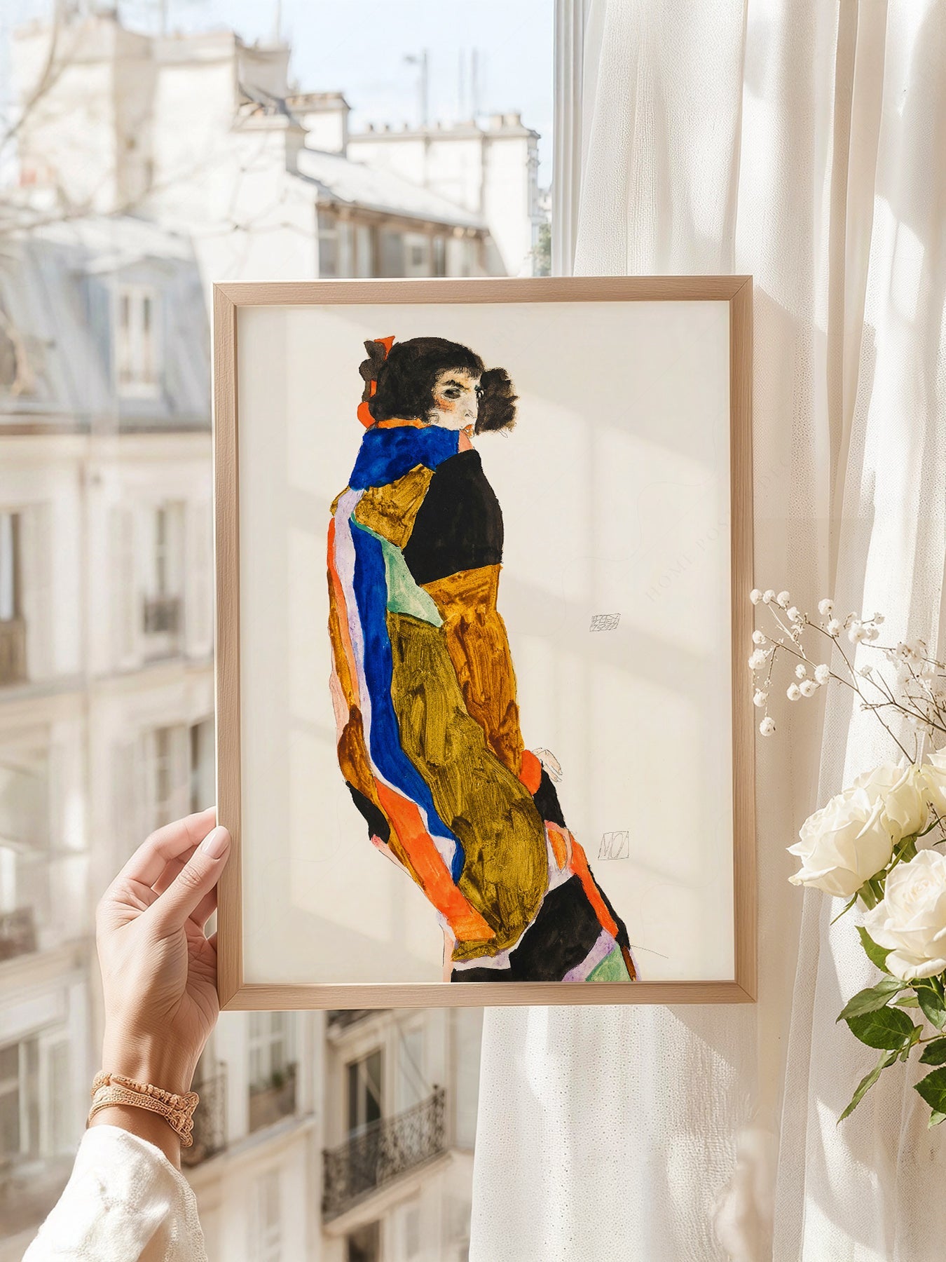 Egon Schiele Moa Art Print – Expressionist Figure Wall Art Poster
