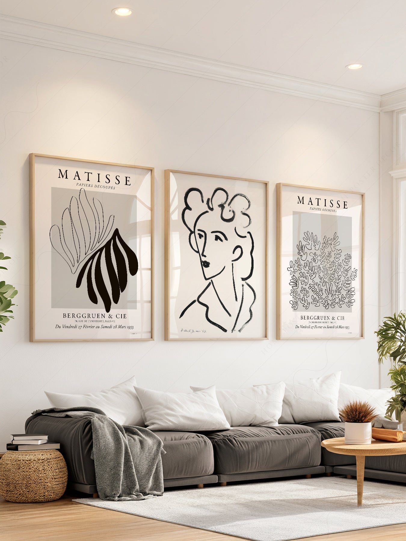 Henri Matisse Gallery Wall Set of 3 Prints – Mid Century Modern Wall Art