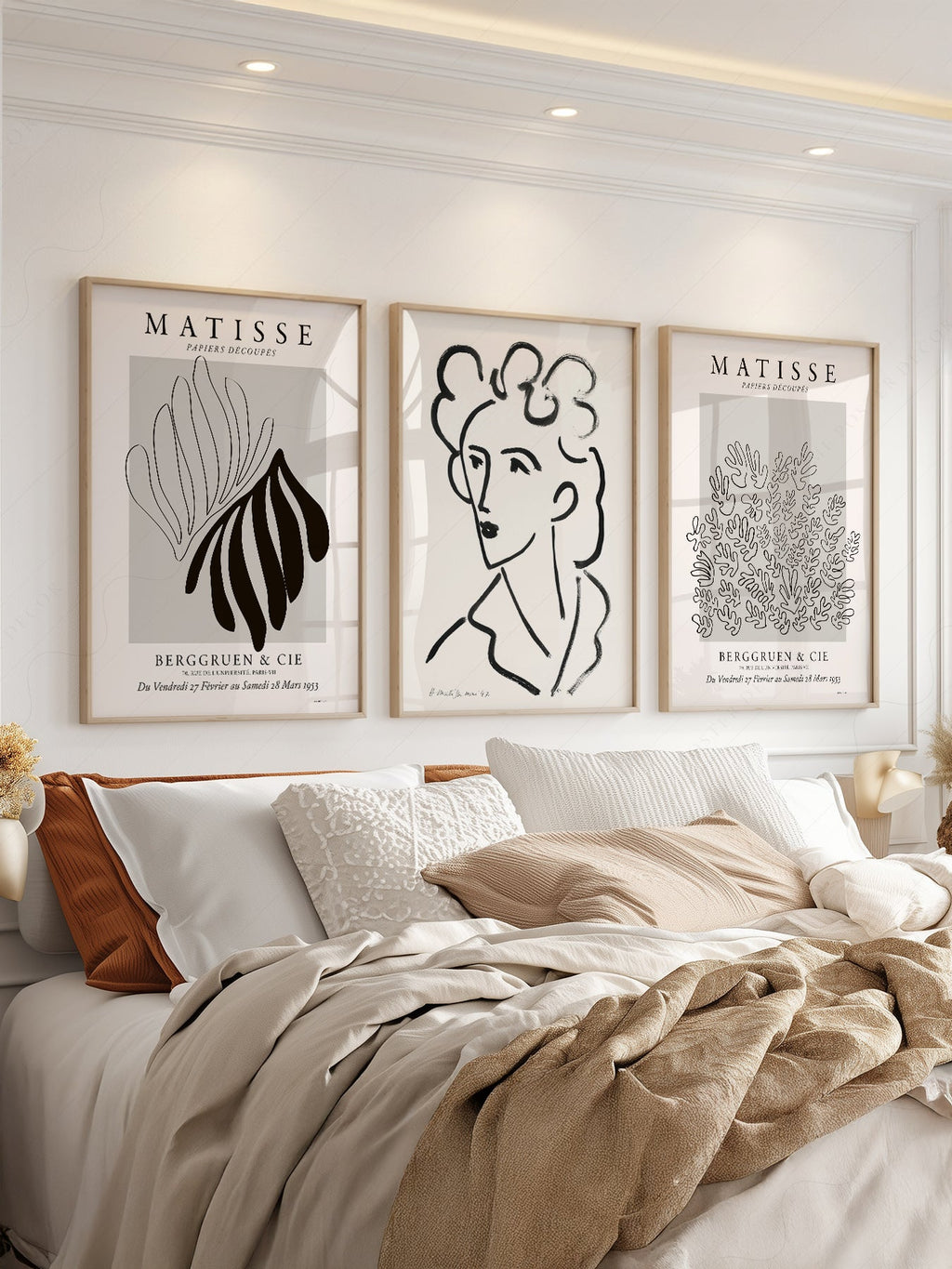 Henri Matisse Gallery Wall Set of 3 Prints – Mid Century Modern Wall Art