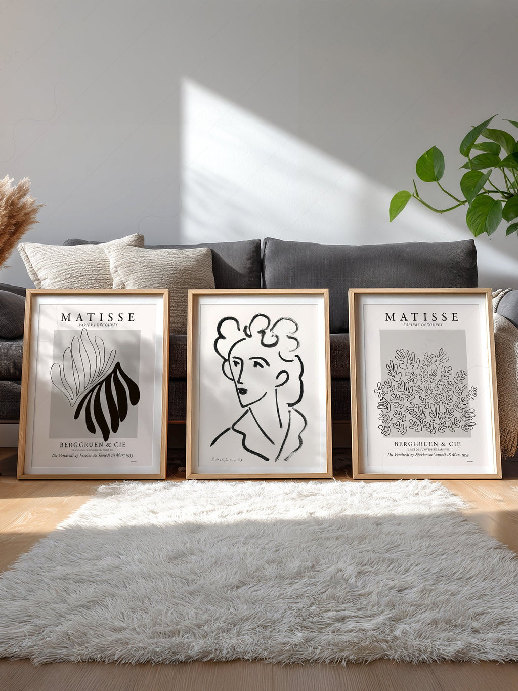 Henri Matisse Gallery Wall Set of 3 Prints – Mid Century Modern Wall Art