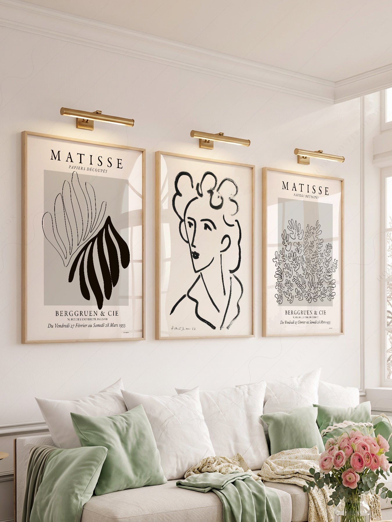 Henri Matisse Gallery Wall Set of 3 Prints – Mid Century Modern Wall Art