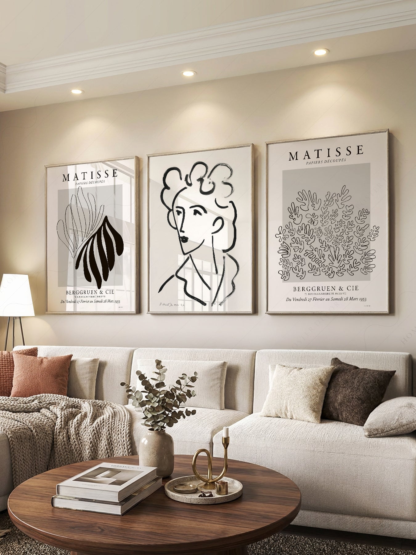 Henri Matisse Gallery Wall Set of 3 Prints – Mid Century Modern Wall Art