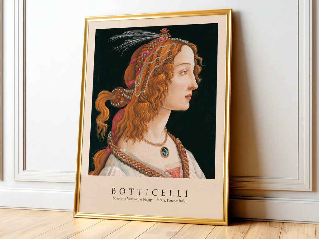 Sandro Botticelli Simonetta Vespucci Art Print – Renaissance Wall Decor
