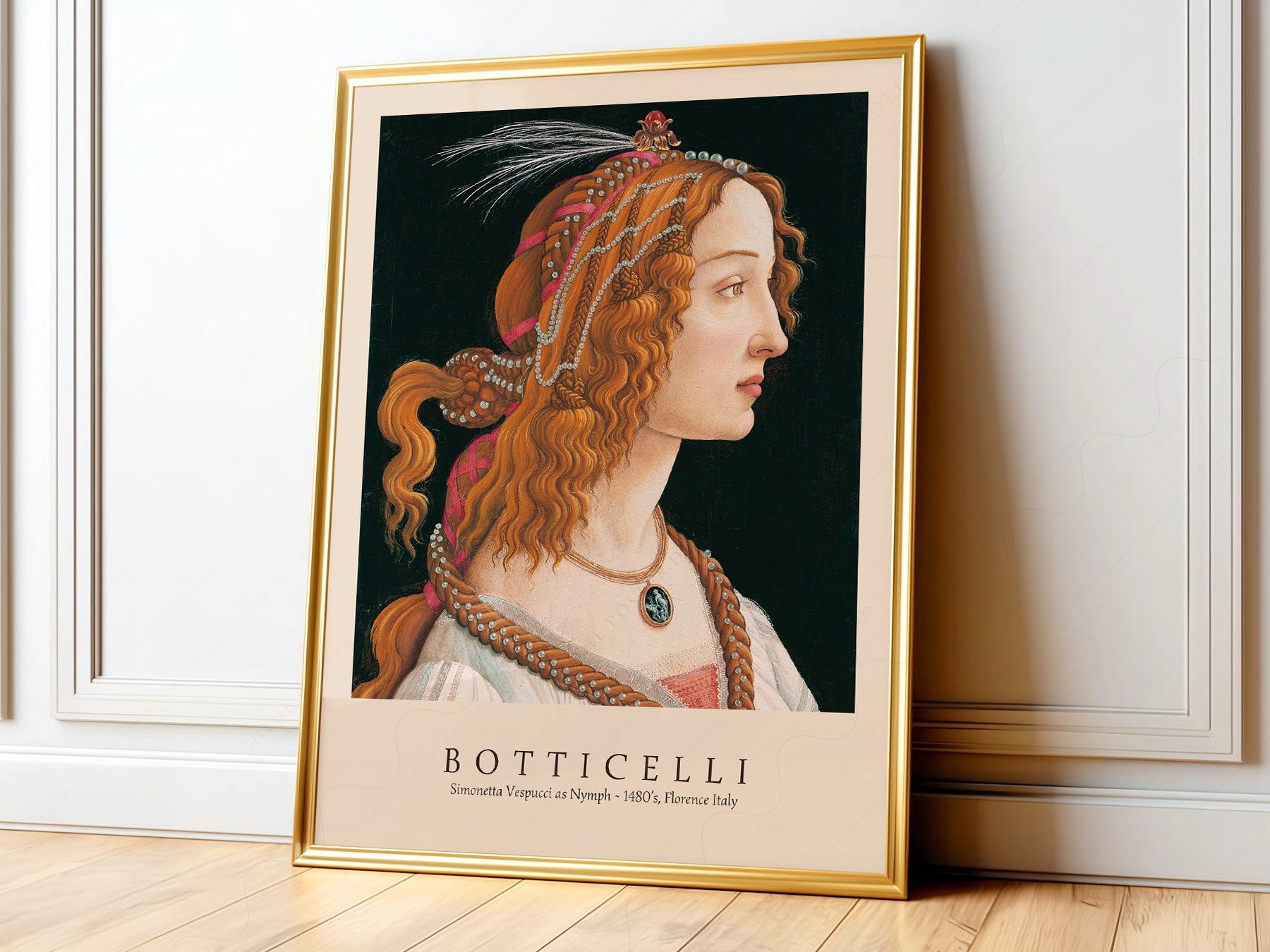 Sandro Botticelli Simonetta Vespucci Art Print – Renaissance Wall Decor