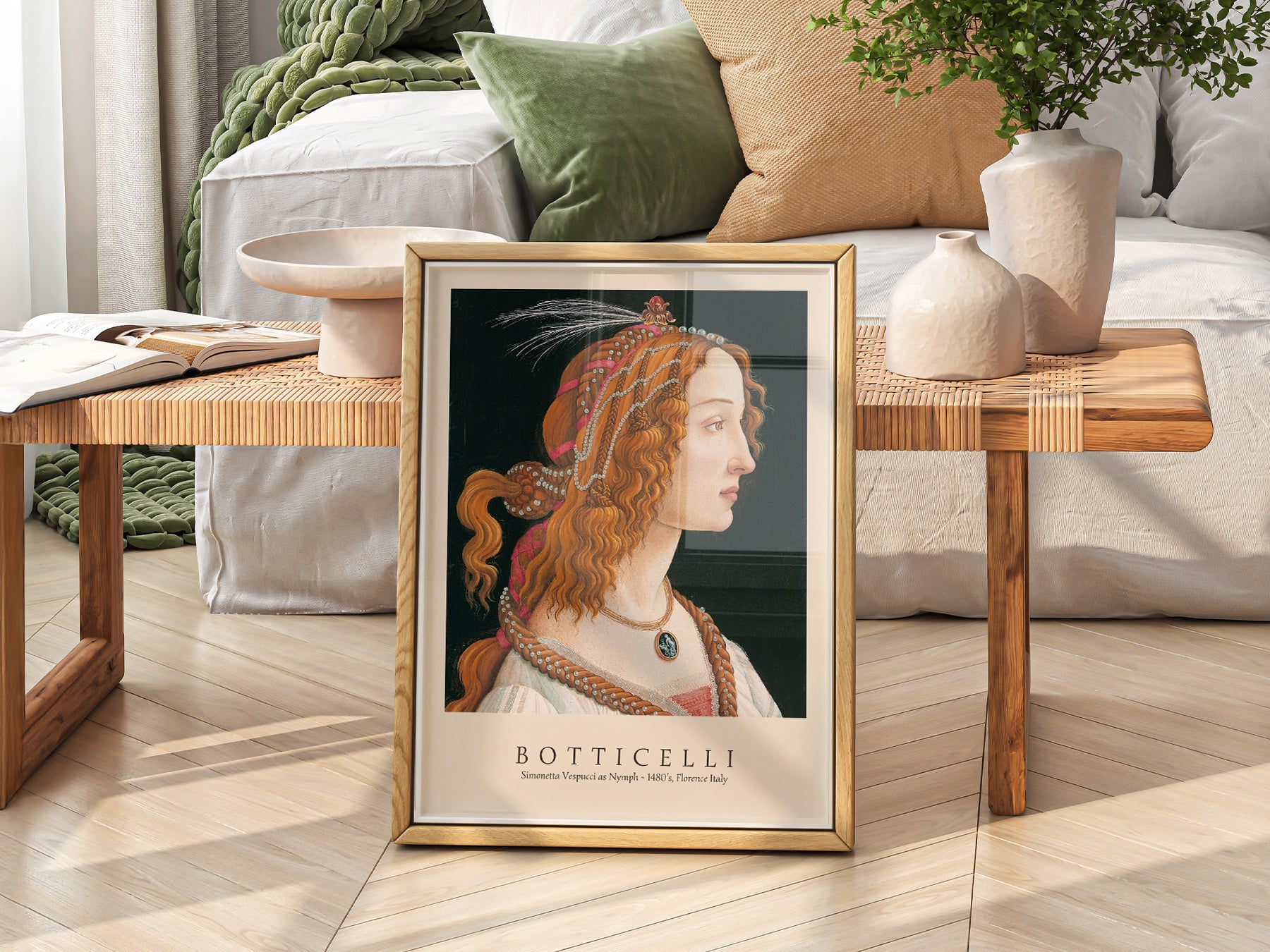 Sandro Botticelli Simonetta Vespucci Art Print – Renaissance Wall Decor