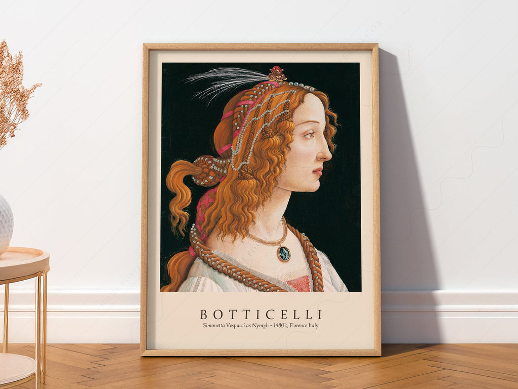 Sandro Botticelli Simonetta Vespucci Art Print – Renaissance Wall Decor