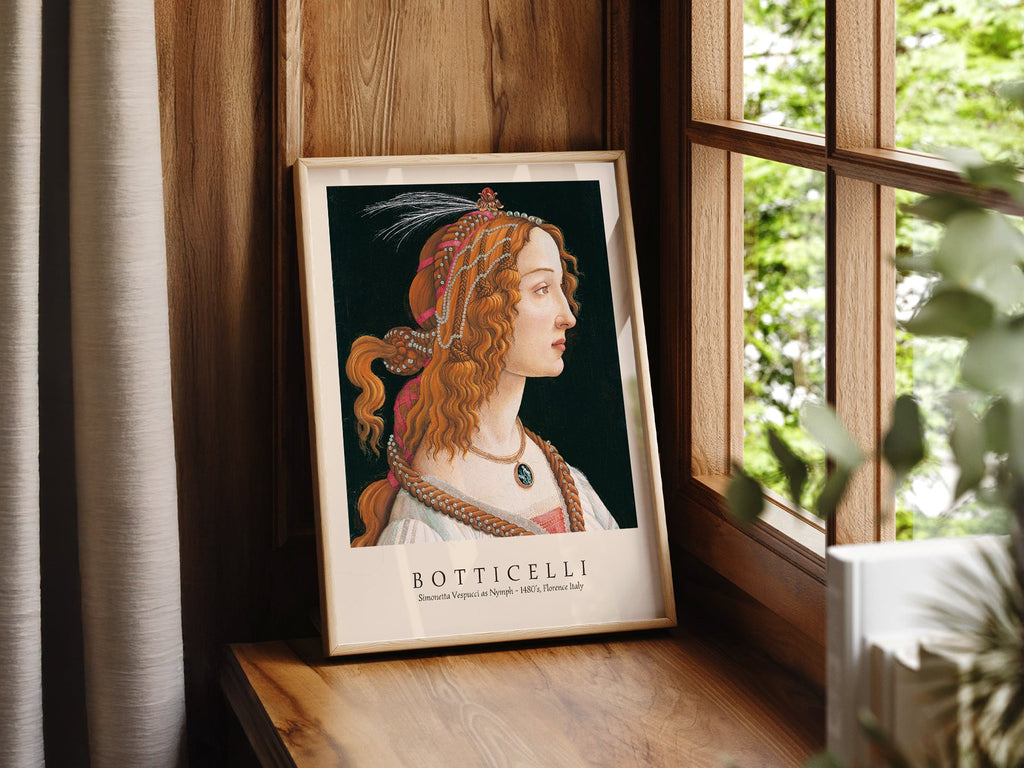 Sandro Botticelli Simonetta Vespucci Art Print – Renaissance Wall Decor