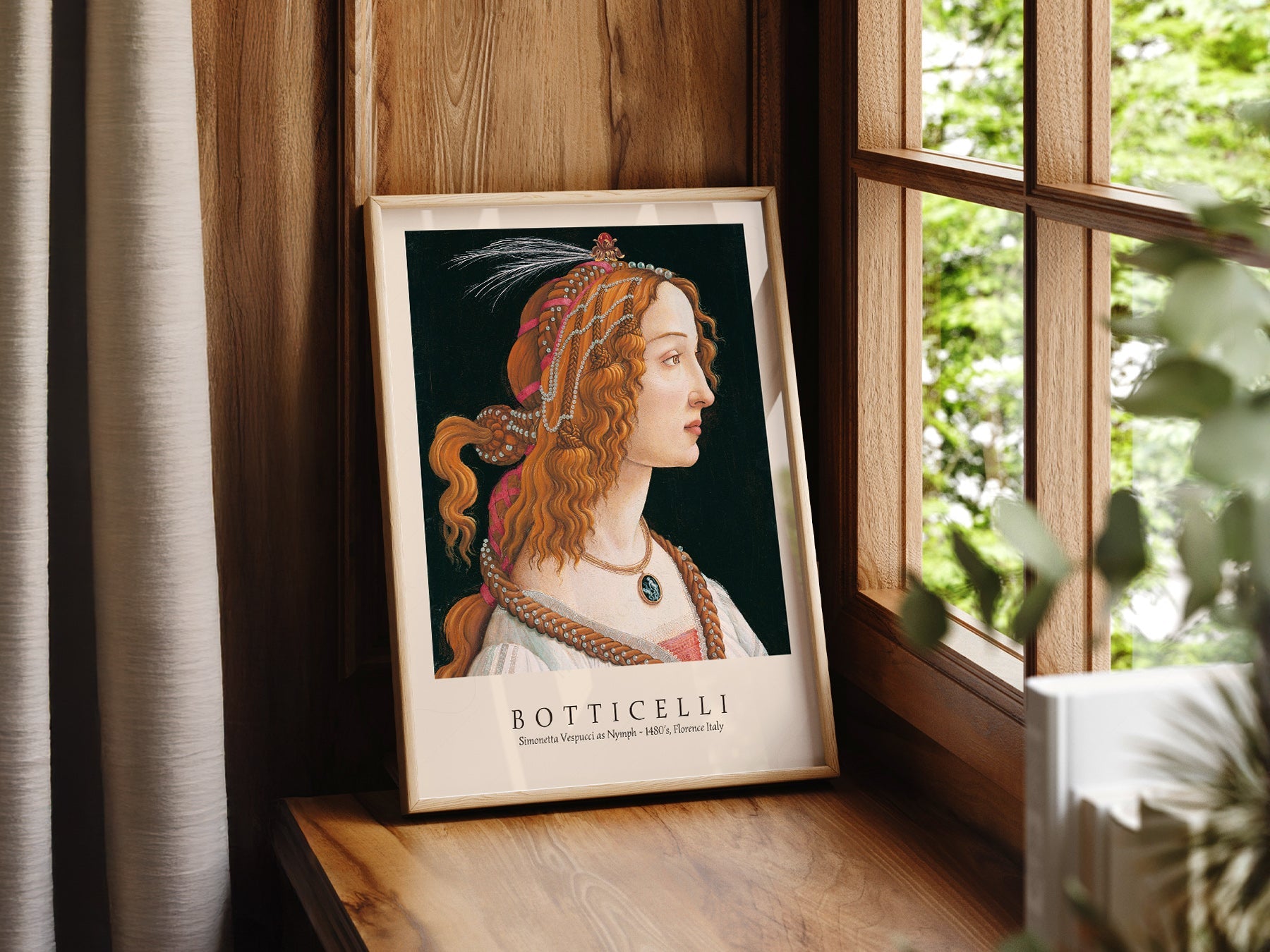 Sandro Botticelli Simonetta Vespucci Art Print – Renaissance Wall Decor