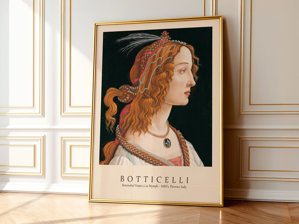 Sandro Botticelli Simonetta Vespucci Art Print – Renaissance Wall Decor