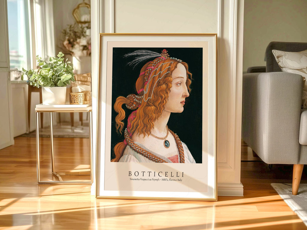 Sandro Botticelli Simonetta Vespucci Art Print – Renaissance Wall Decor