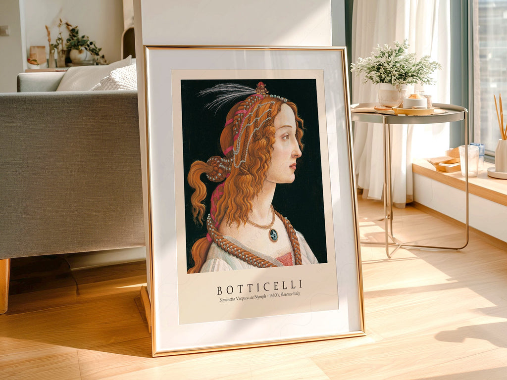 Sandro Botticelli Simonetta Vespucci Art Print – Renaissance Wall Decor